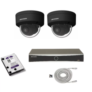Hikvision beveiligingscamera set met 2 Hikvision DS-2CD2146G2H-ISU zwart