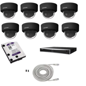 Hikvision beveiligingscamera set met 8 Hikvision DS-2CD2146G2H-ISU zwart
