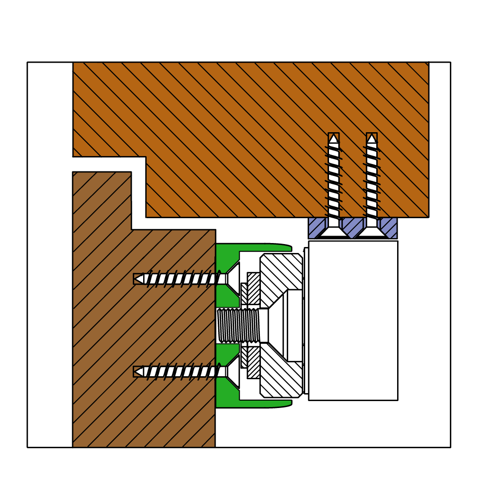YLI KM-280IN ankerplaatbevestigingsplaat - Afbeelding 2