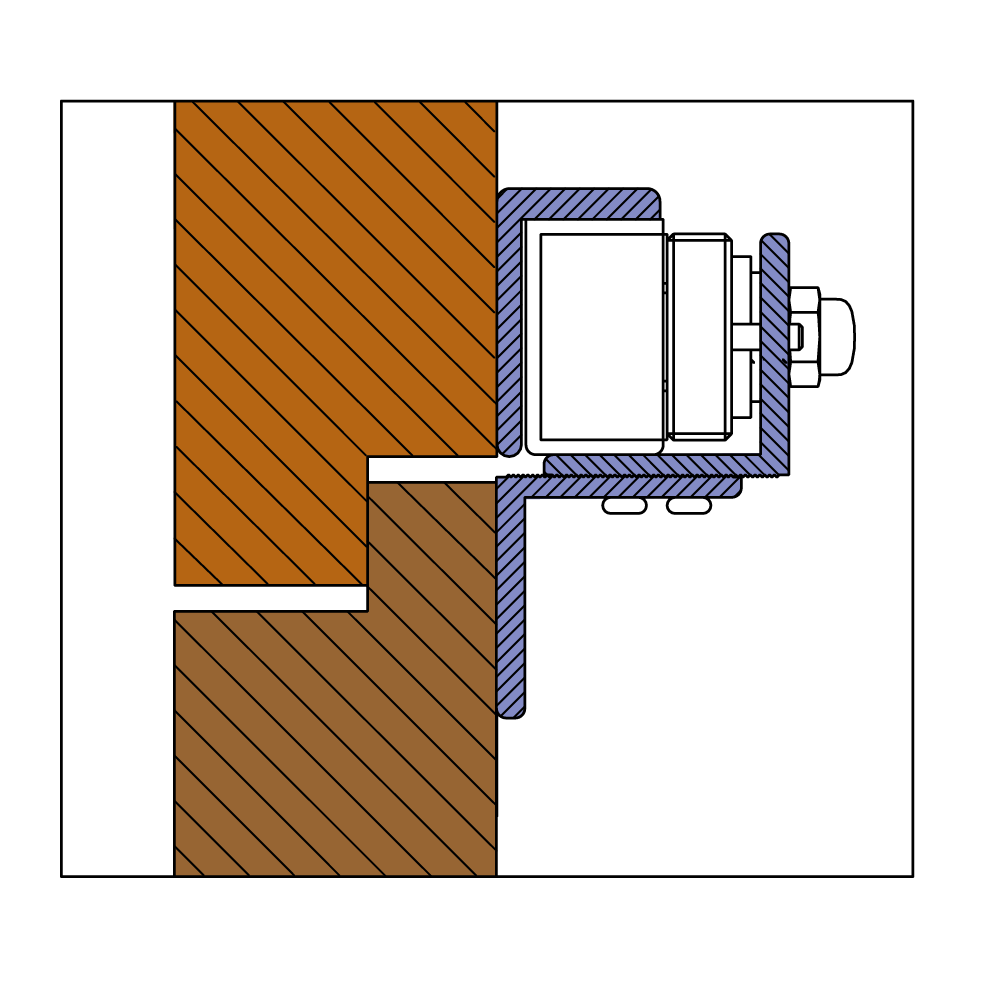 YLI KM-500NZL verstelbare montage Z profiel beugel - Afbeelding 2
