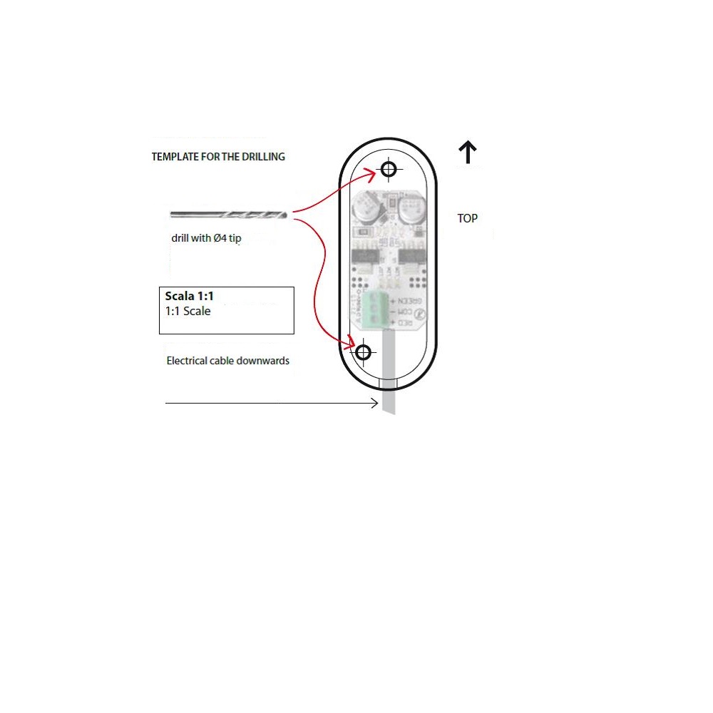 Abexo APE-550 1045 Micro-verkeerslicht 12 | 24 Vdc - Afbeelding 2