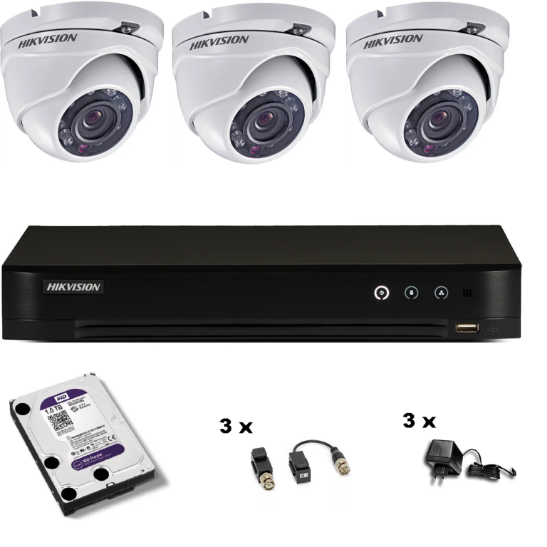 3 x DS-2CE56D0T-IRMF