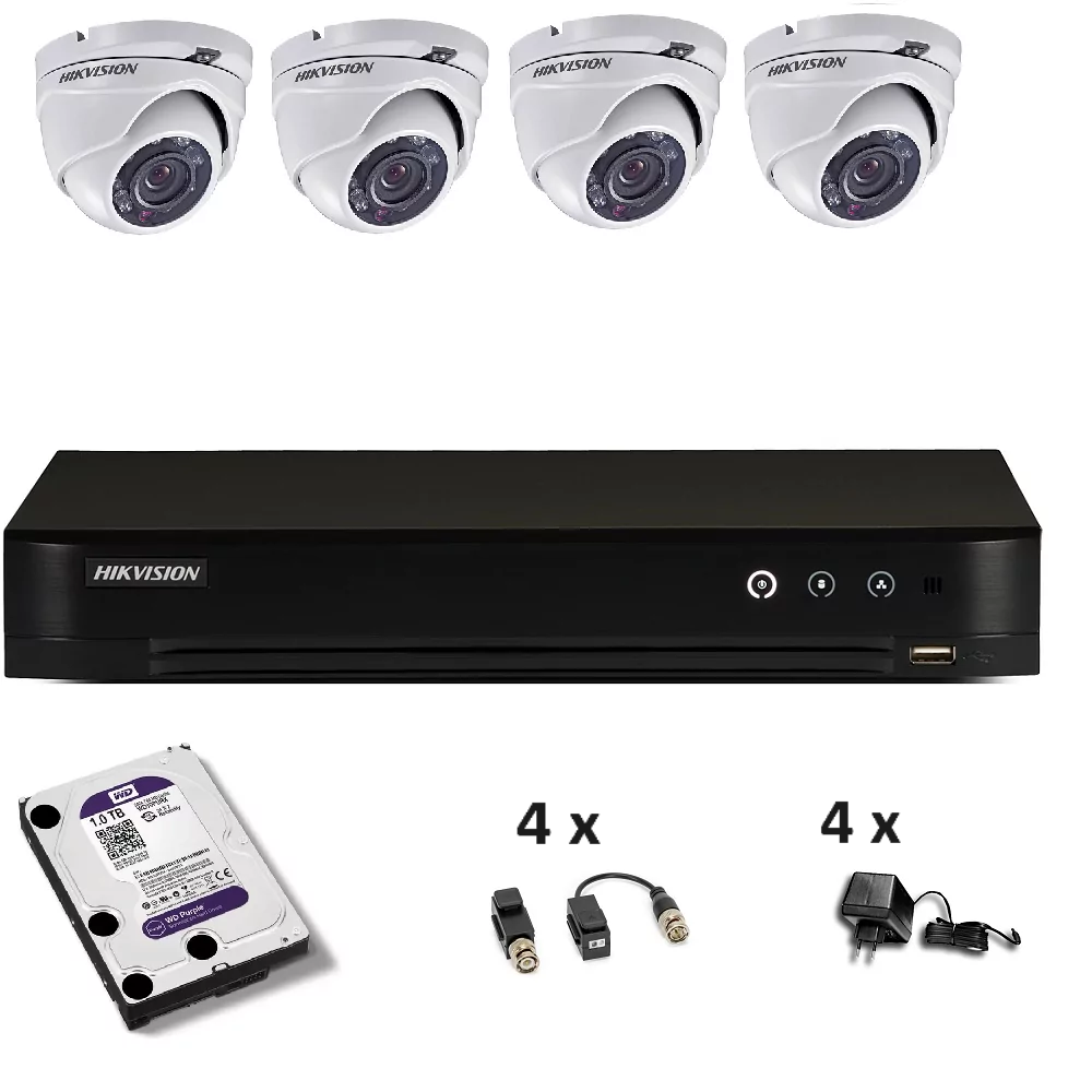 4 x DS-2CE56D0T-IRMF