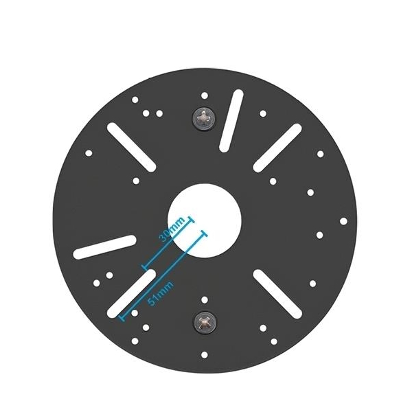 FirePoint zwarte plafondmontage 77 ~ 128 cm voor camera’s en rookmelders - Afbeelding 3