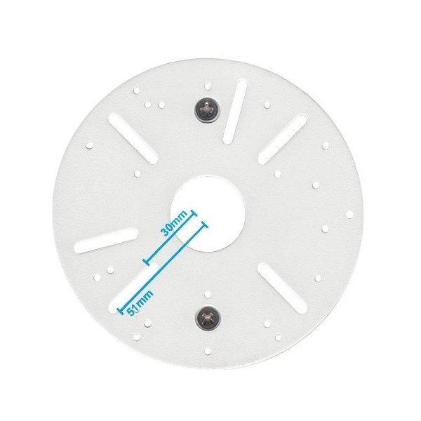 FirePoint witte mini plafondmontage 42 ~ 59 cm voor camera’s en rookmelders - Afbeelding 3