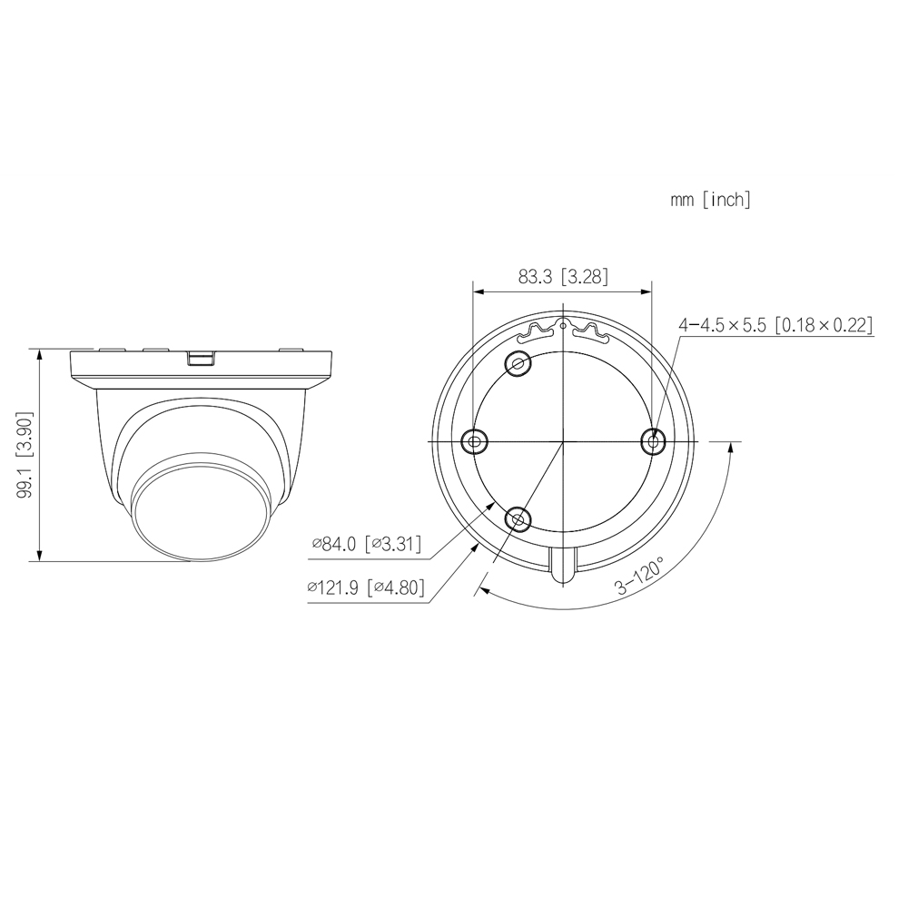 Dahua IPC-HDW2449TM-S-IL 4MP Smart Dual Light WizSense netwerkcamera - Afbeelding 2