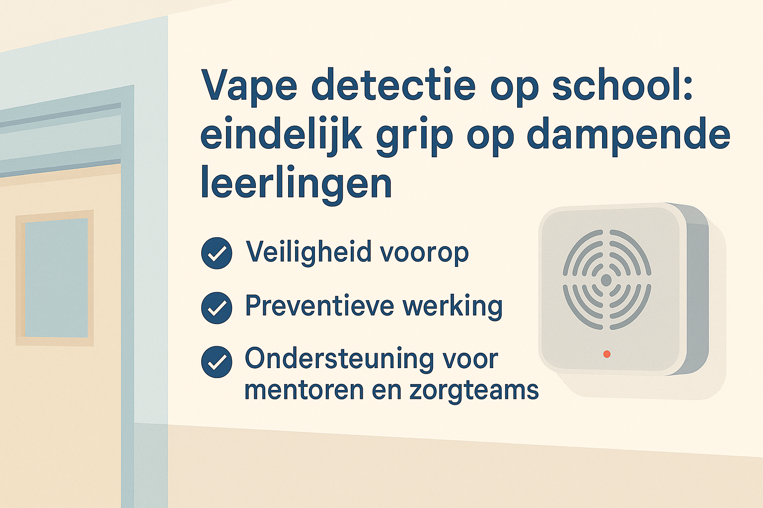 Vape dertectie op een school