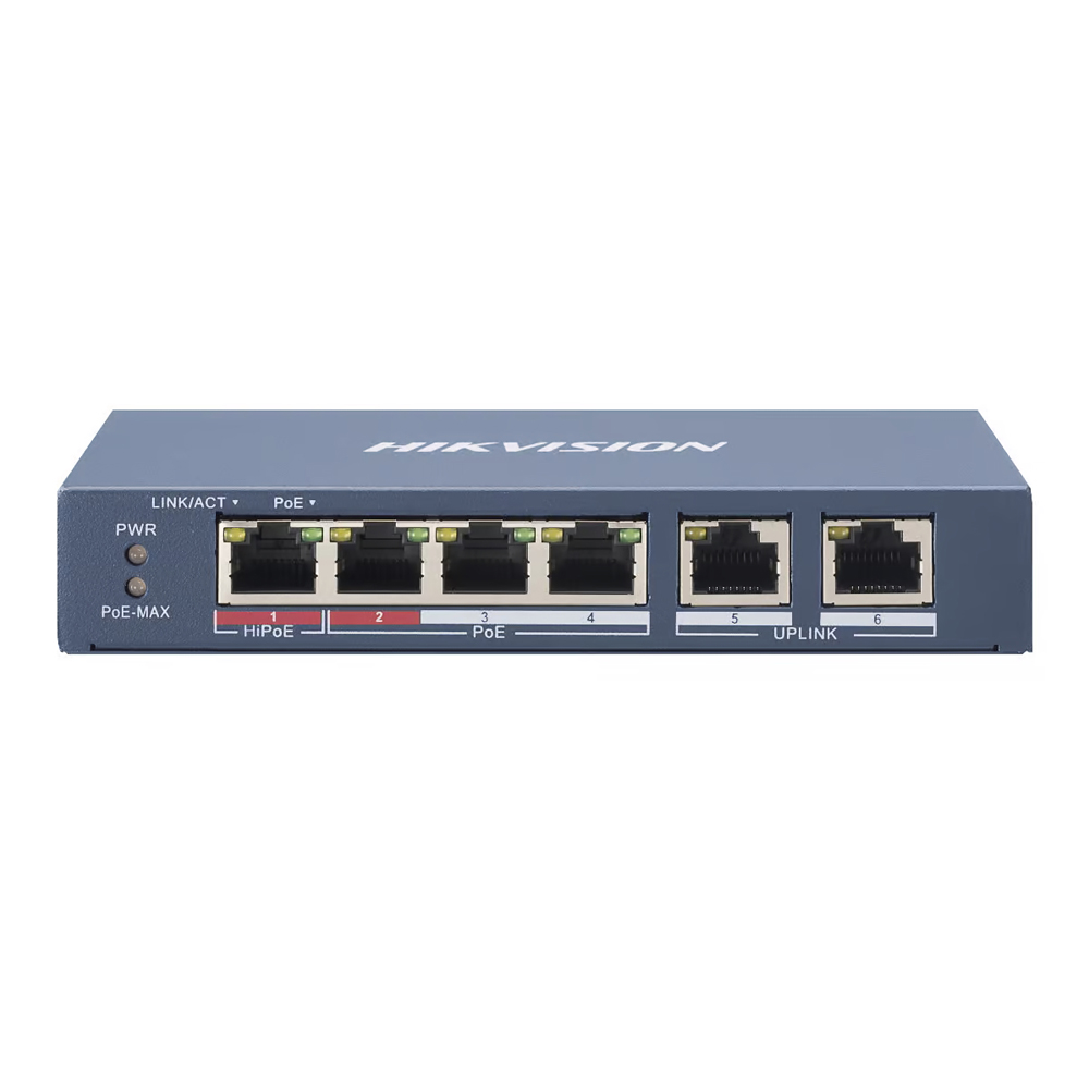 Hikvision DS-3E1106HP-EI 4-poorts PoE-switch