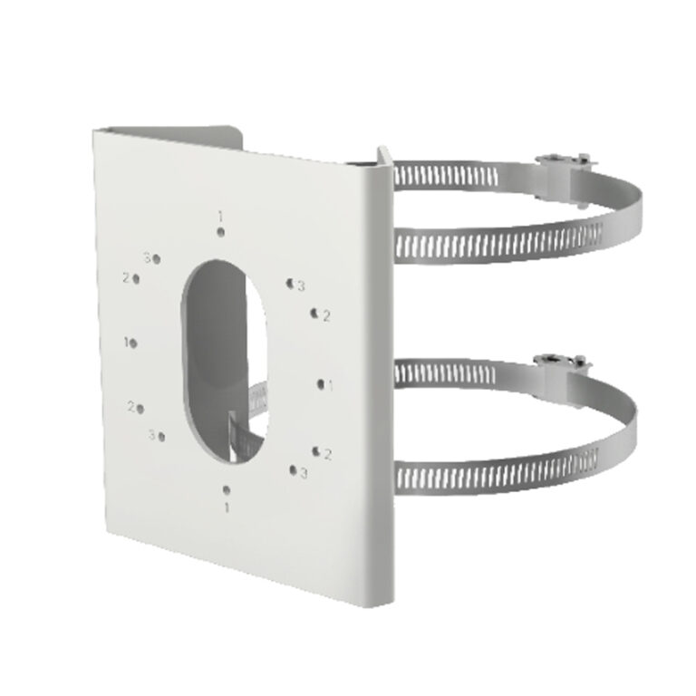 Hikvision DS-1275ZJ-S-SUS Witte Verticale Paal Montage Beugel
