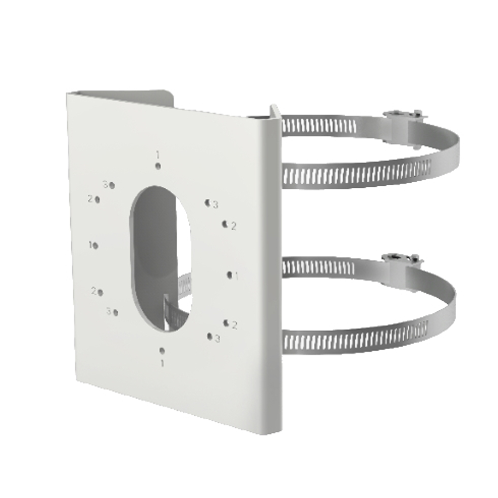 Hikvision DS-1275ZJ-S-SUS Witte Verticale Paal Montage Beugel
