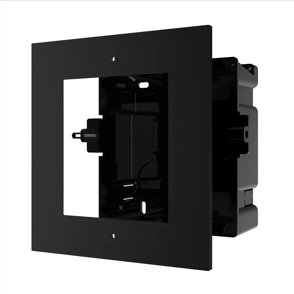 Hikvision DS-KD-ACF1 1-Module Montageframe met Voorpaneel – Zwart Aluminium