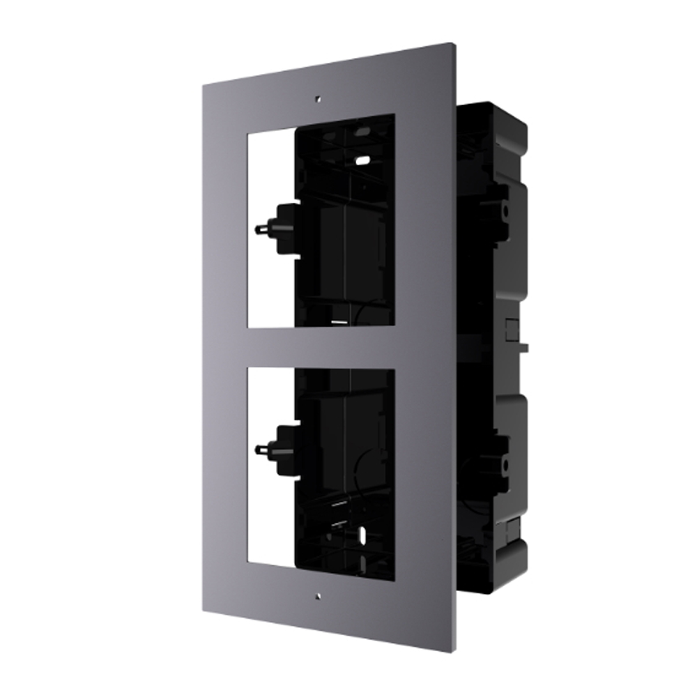 Hikvision DS-KD-ACF2/S Roestvrijstalen Coverplaat & 2-Module Montager Frame
