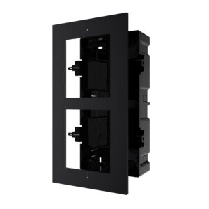Hikvision DS-KD-ACF2 2-Module Montageframe met Voorpaneel – Zwart Aluminium