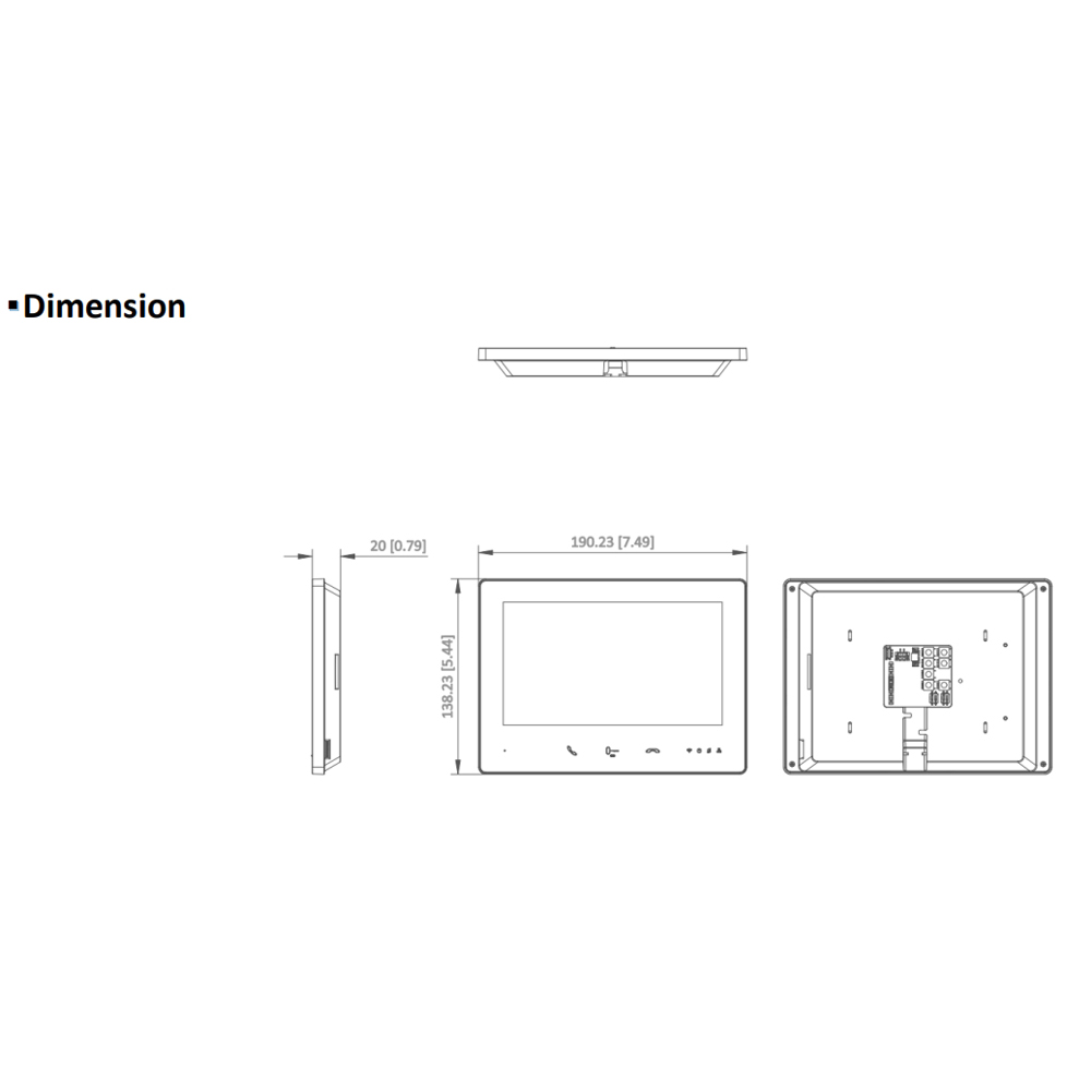 Hikvision DS-KH7300EY-WTE2 2-draad 7