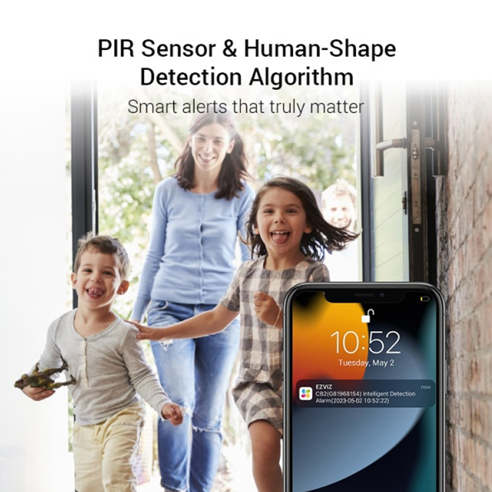 EZVIZ CB2 Wi-Fi Slimme Thuis Batterijcamera – Zwart - Afbeelding 5