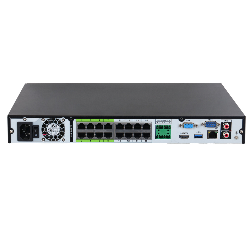 Dahua DHI-NVR5216-16P-EI 16-Kanaals 2HDD 1U Network Video Recorder