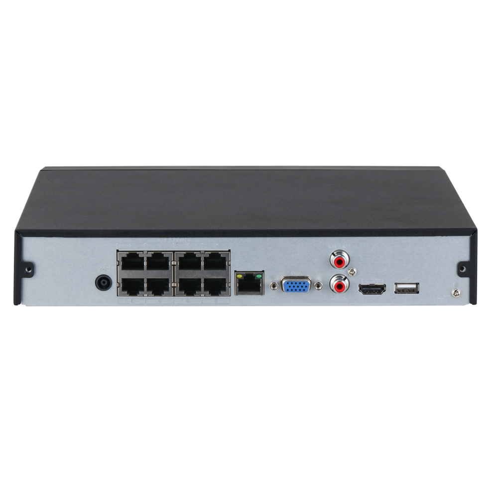 Dahua DHI-NVR2108HS-8P-I2 WizSense NVR (8-kanaals, 8× PoE)